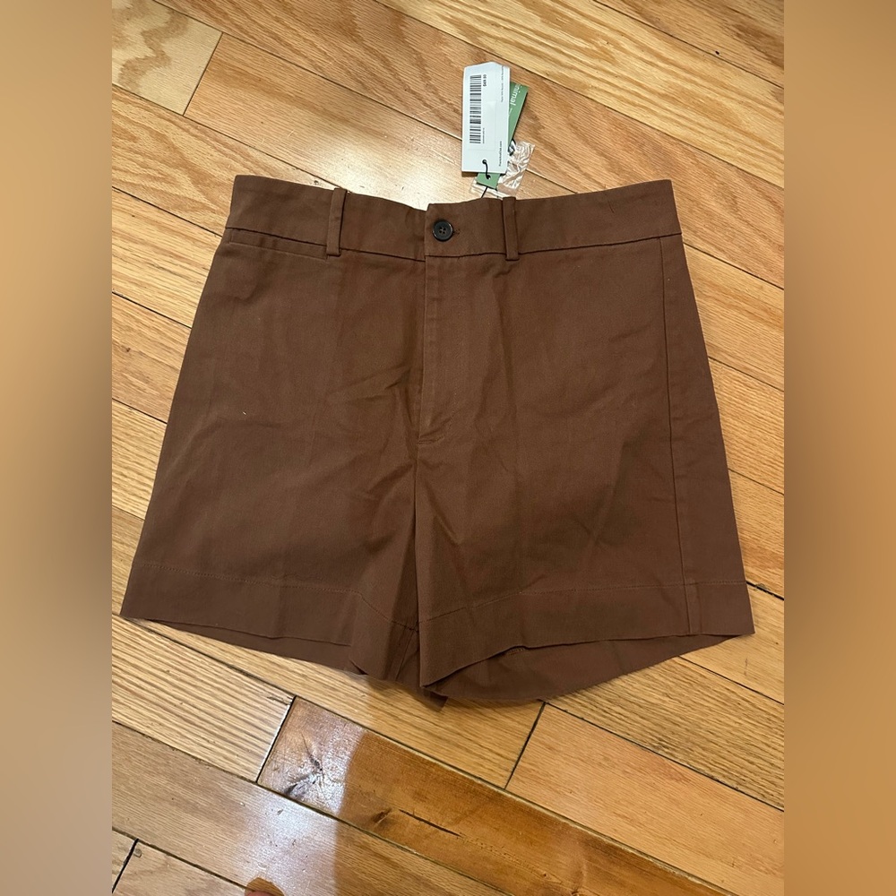 Size 12 Women’s Frank & Oak High Waisted Organic Cotton Shorts - Josephine